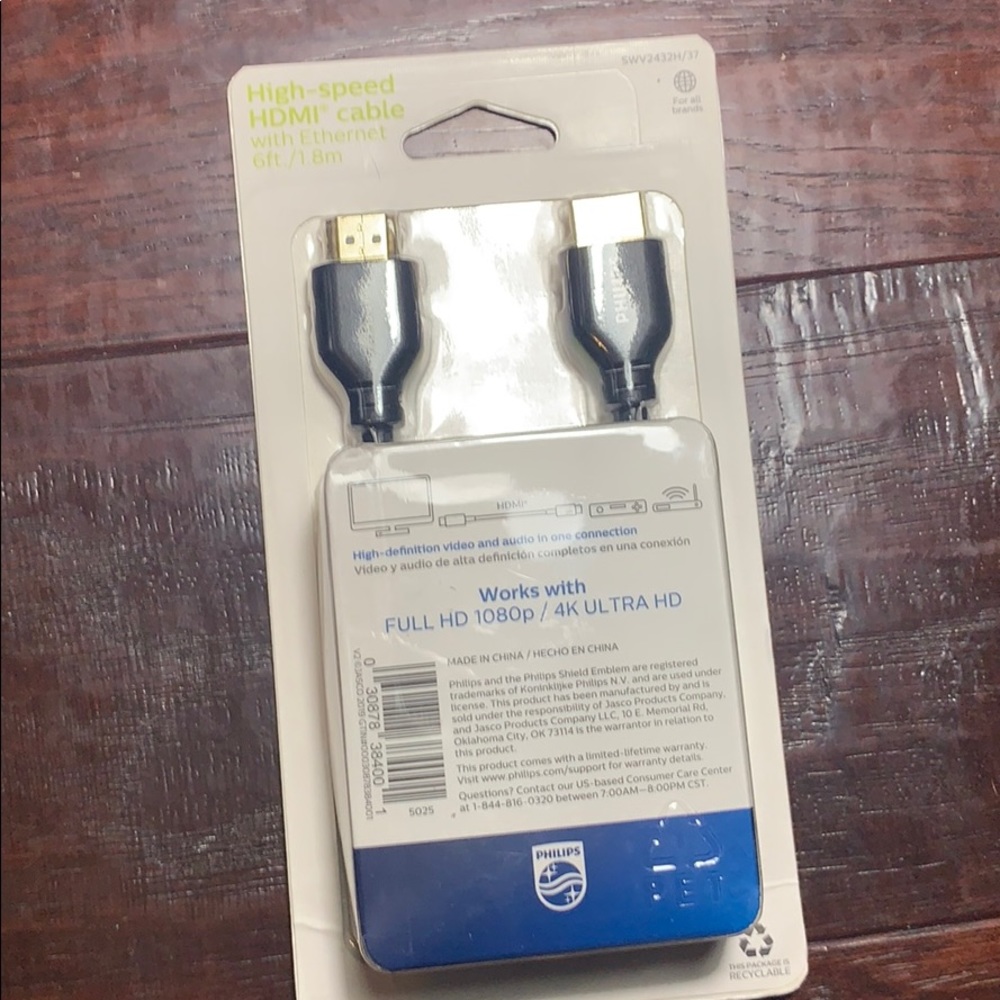 6 foot long hdmi cord